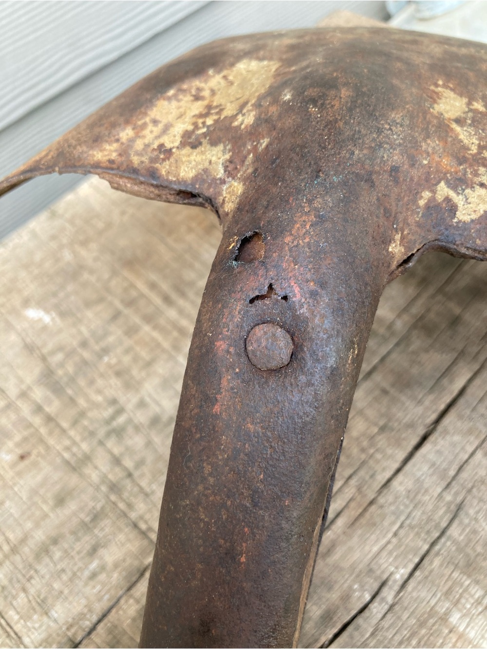 Primitive Rusty Shovel with Wood Handle Vintage Garden Tool - Picture 10 of 16